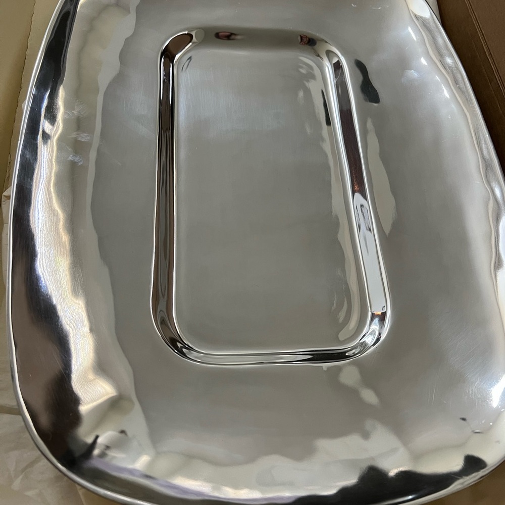 Pottery Barn Silver Dining Platter - Picture 6 of 6